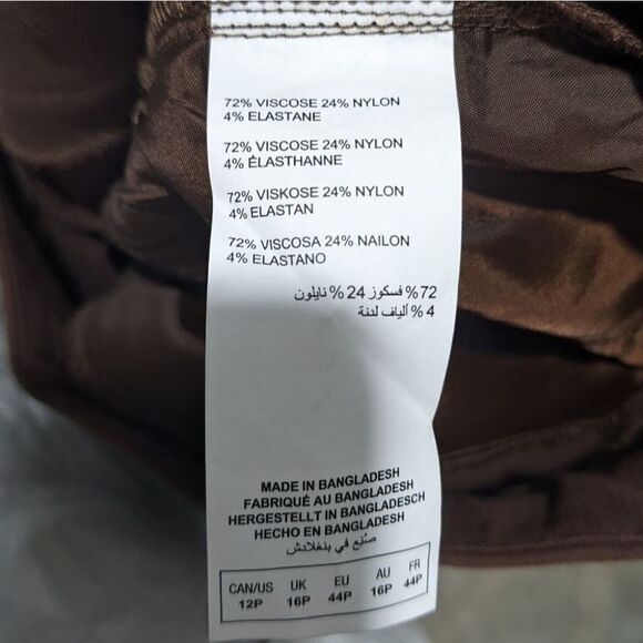 Nwt Addition Elle | Savvy Universal Fit Straight Leg Pant in Brown - Picture 8 of 10